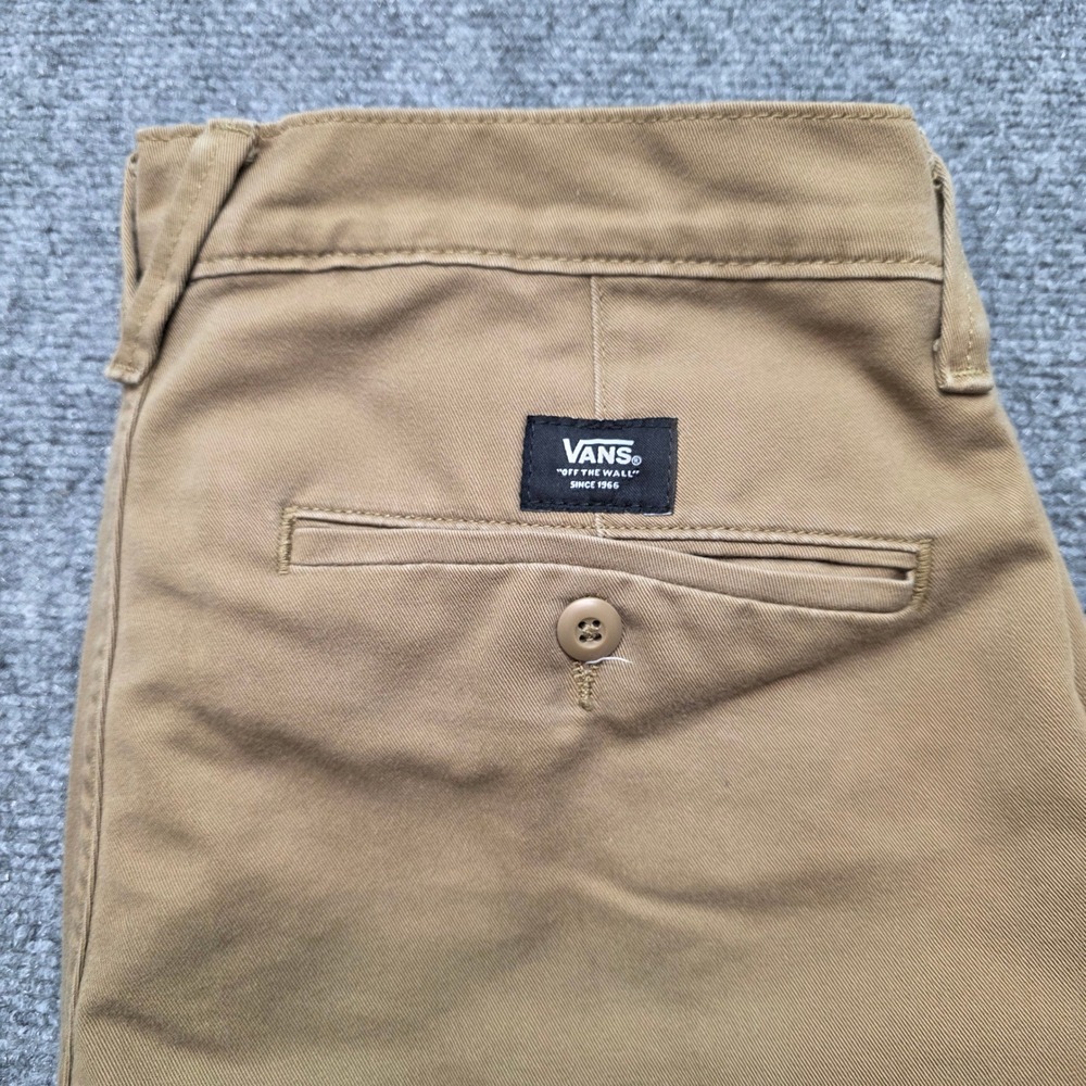 Vans Chino Pants Mens 32 Khaki Slim Fit Stretch Skate Streetwear Casual Workwear - Picture 10 of 15